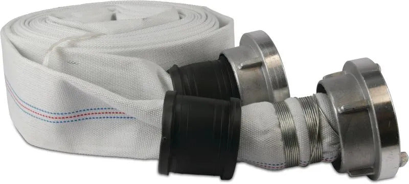 Profec Bau-und Industrieschlauch NBR/Polyester 52 mm Storz KA 66 10bar Weiß 30m Typ 52C