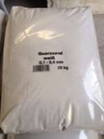 Quarzsand weiß, Körnung 0,1-0,4 mm  25 kg