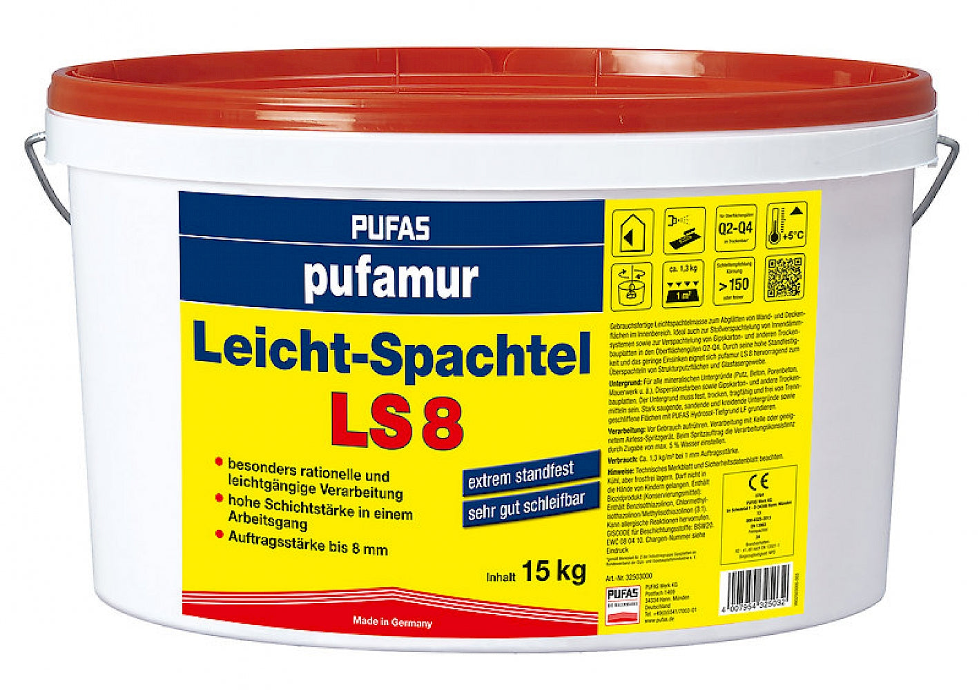 PUFAS pufamur Leichtspachtel LS 8 15 kg