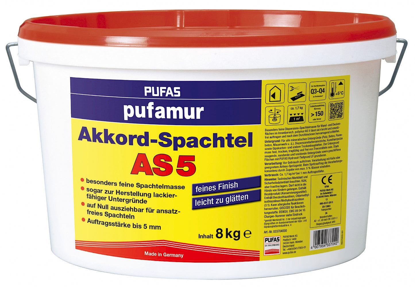 pufamur Akkord-Spachtel AS 5 8 kg