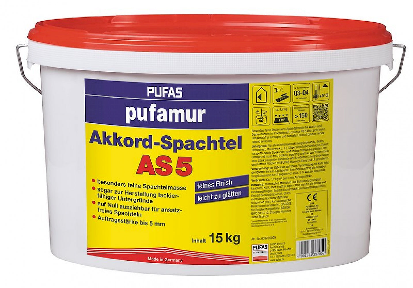 pufamur Akkord-Spachtel AS 5 15 kg