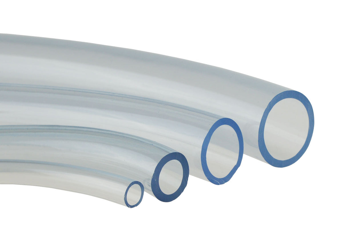 Schlauch PVC 4 mm x 6 mm x 1,0 mm Transparent / Anschnitt per 1 m