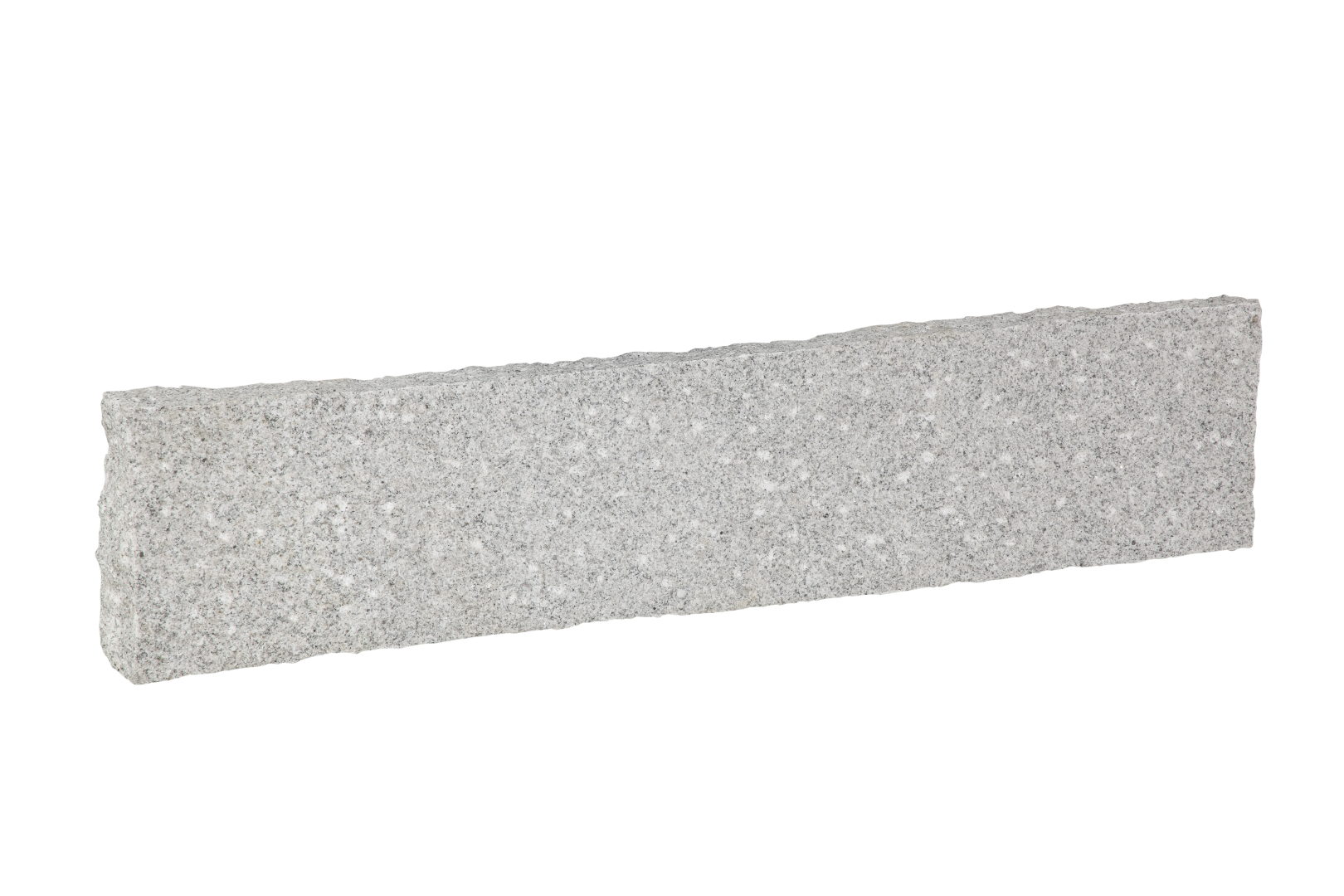 Granit Stele / Rasenbord 6cm breit, hellgrau Classic gespitzt