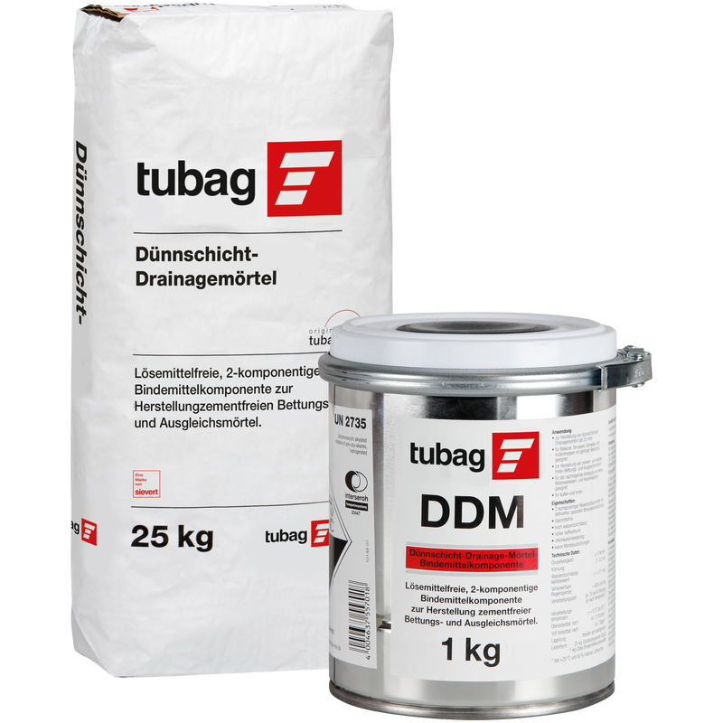 tubag DDM-2K 26kg Dünnschicht-Drainagemörtel