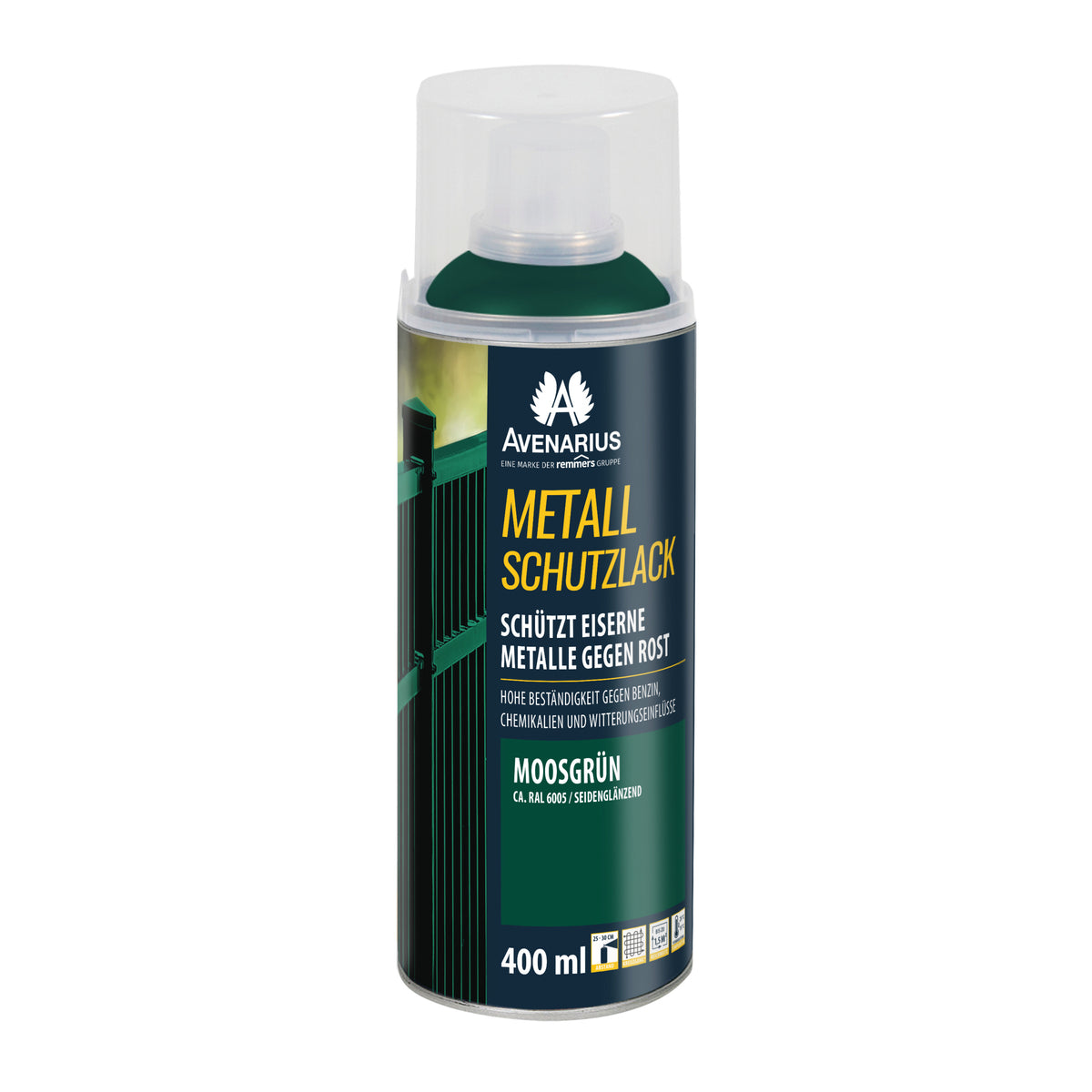 AVENARIUS METALLSCHUTZLACK MOSSGRÜN RAL 6005 400 ML
