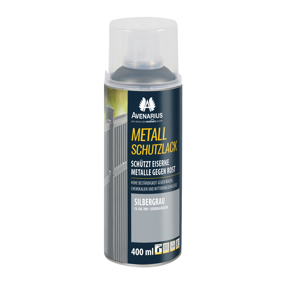 AVENARIUS METALLSCHUTZLACK SILBERGRAU RAL 7001 400 ML
