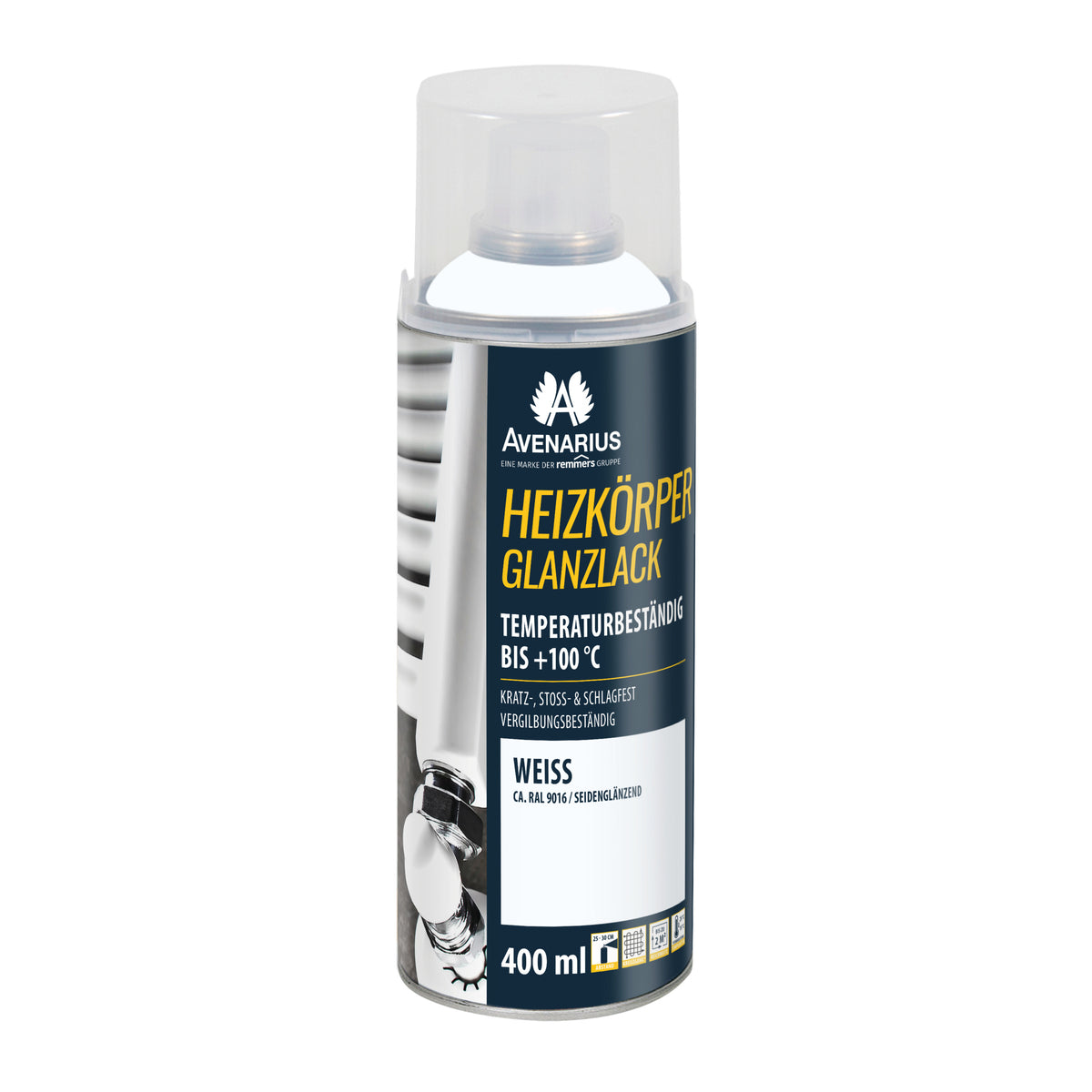 AVENARIUS HEIZKÖRPERLACK WEIß SG RAL 9016 400 ML