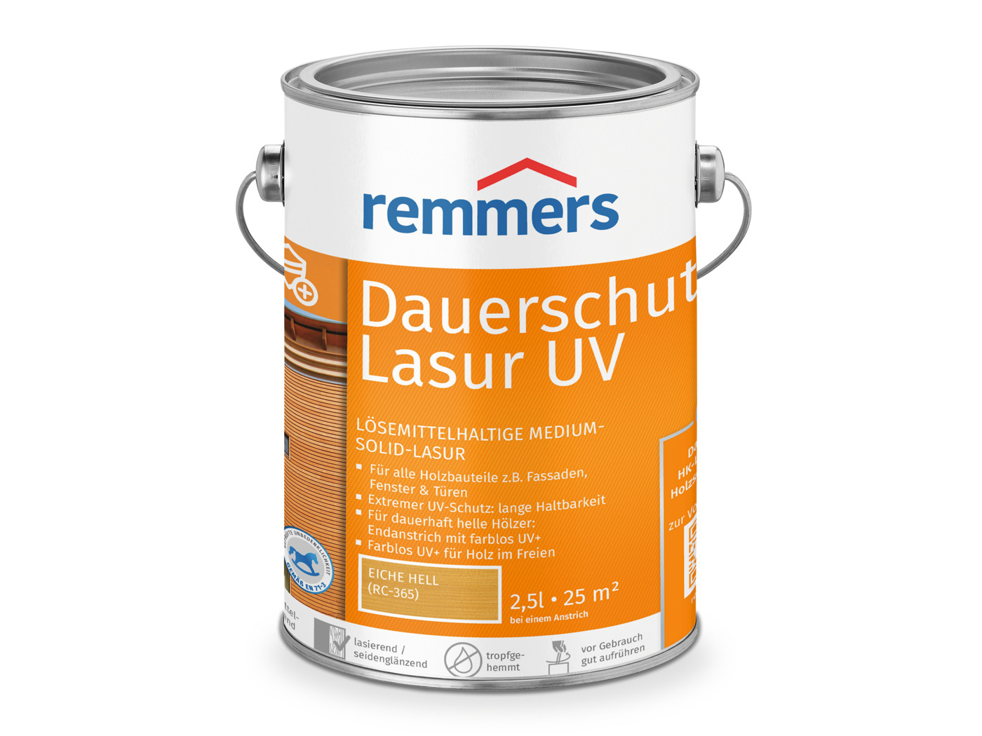 Remmers DAUERSCHUTZ-LASUR UV EICHE HELL RC-365 2,50 LTR