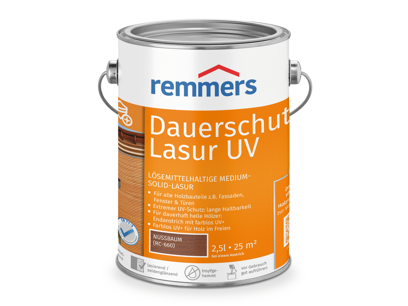 Remmers DAUERSCHUTZ-LASUR UV NUSSBAUM RC-660 5,00 LTR