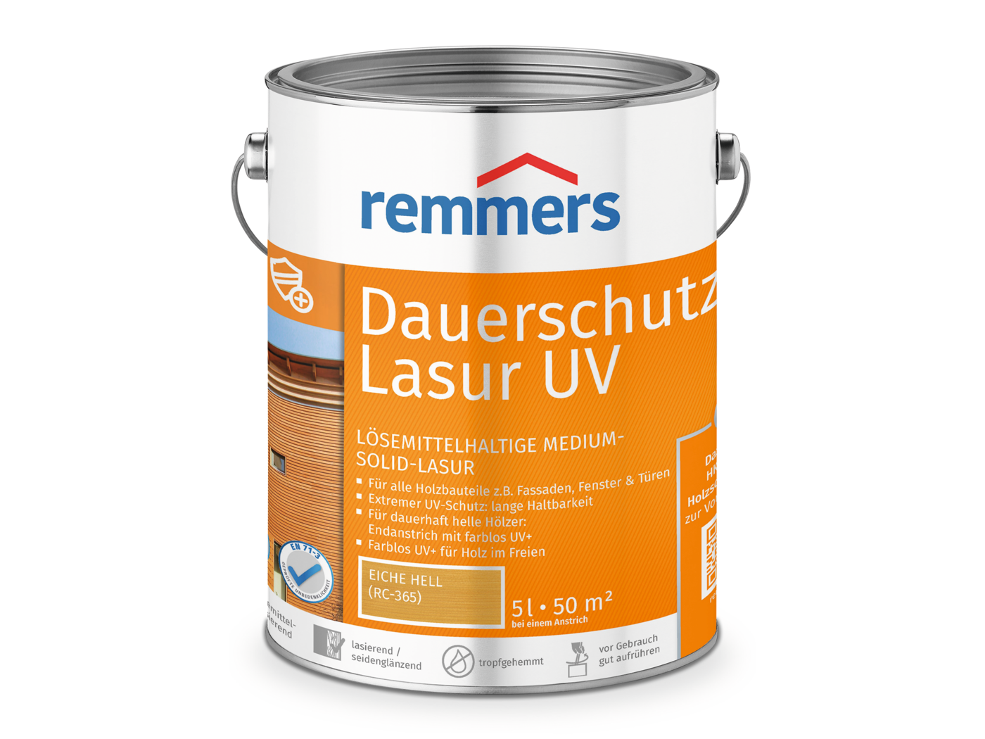 Remmers DAUERSCHUTZ-LASUR UV EICHE HELL RC-365 5,00 LTR