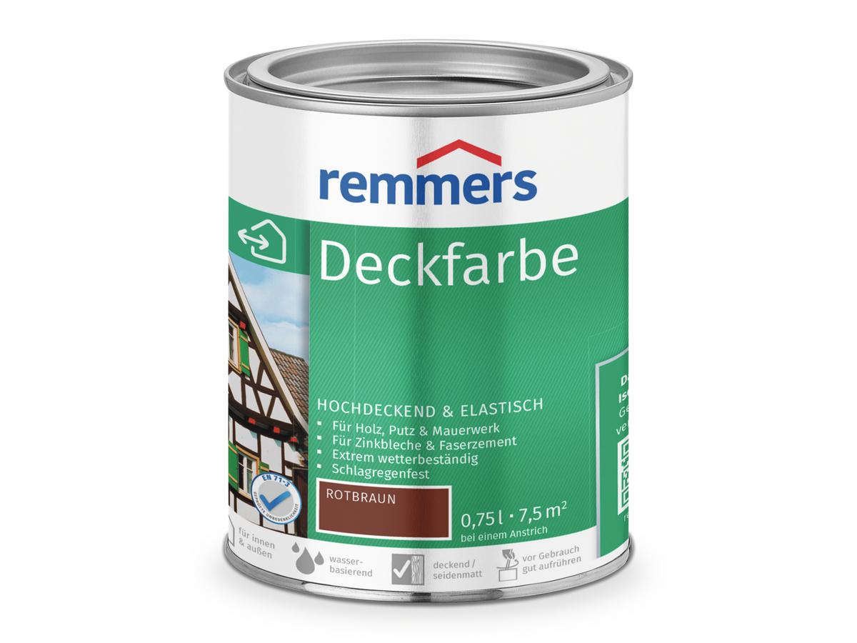 Remmers DECKFARBE ROTBRAUN 750 ML. 0,75 LTR