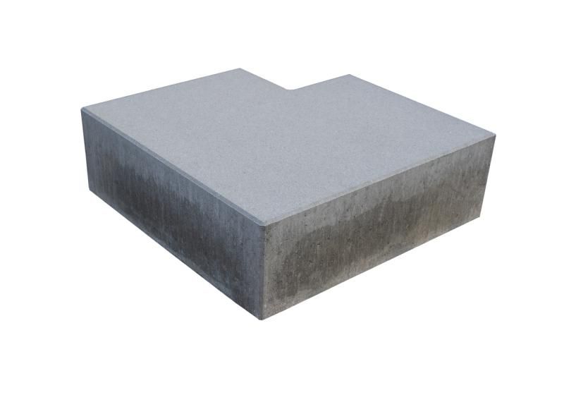 Normalbeton Blockstufen Grau