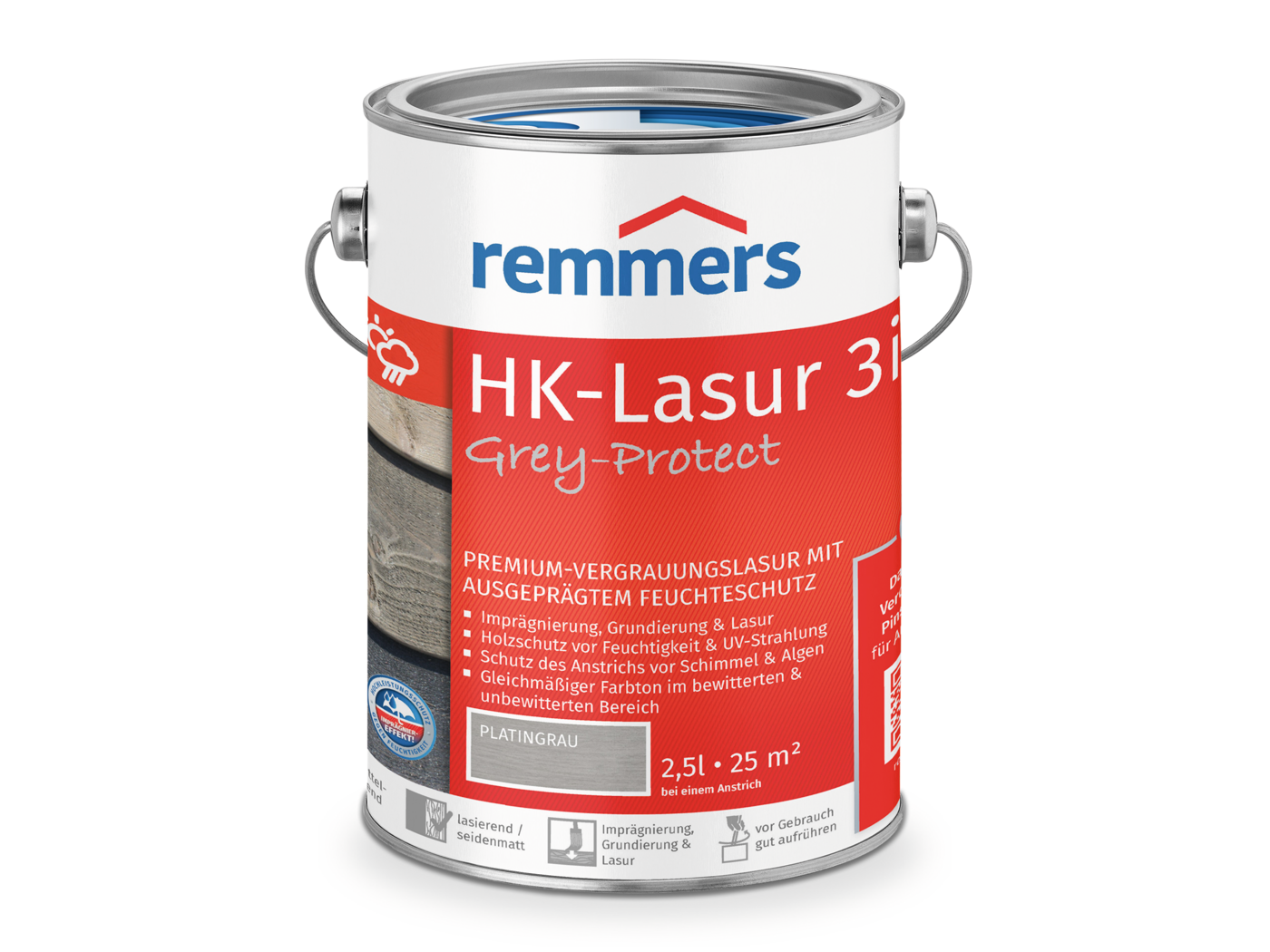 HK-LASUR 3 IN 1 PLUS PLATINGRAU (FT26788) 2,50 LTR