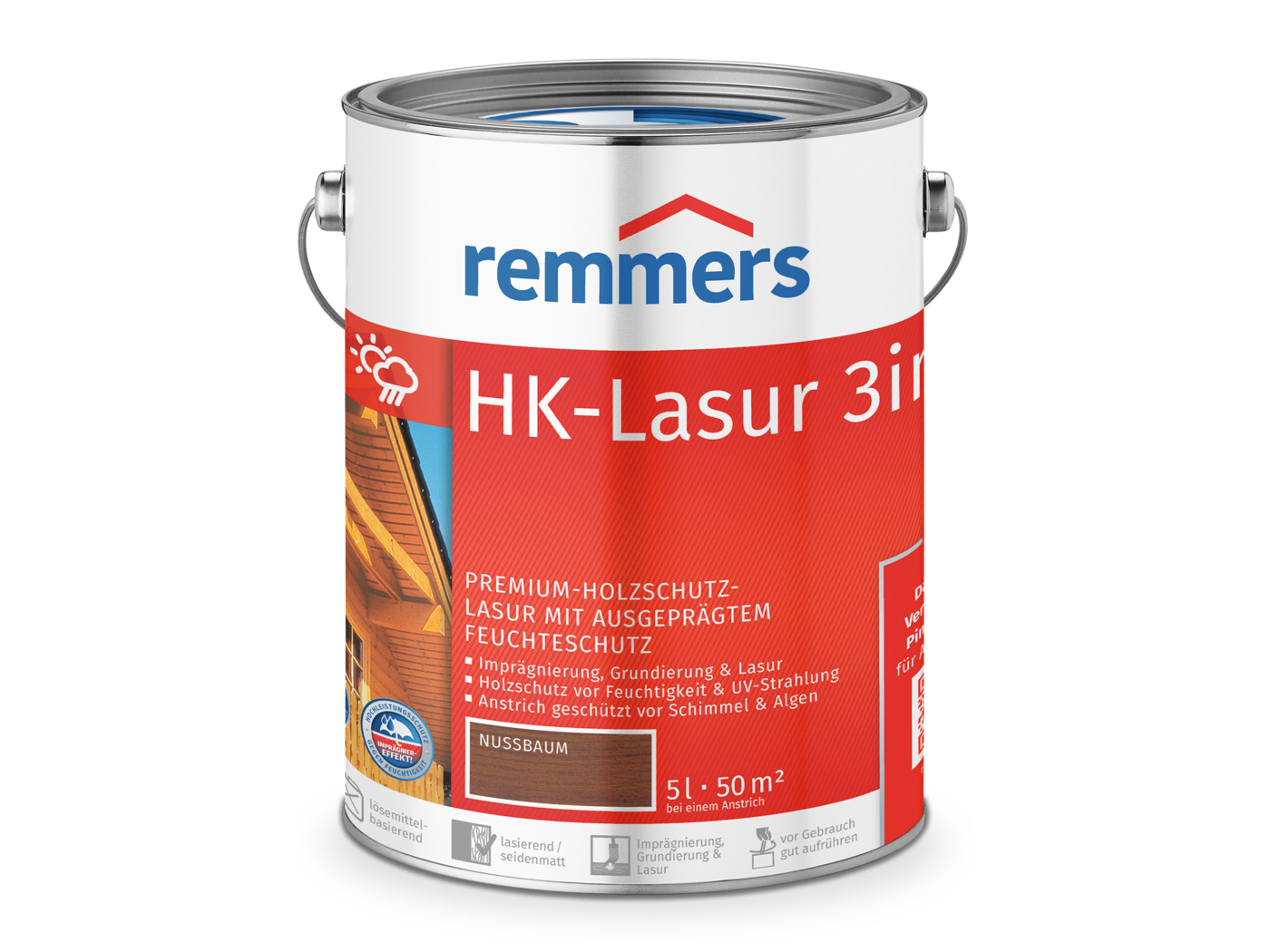 HK-LASUR 3 IN 1 PLUS NUSSBAUM (RC-660) 5,00 LTR