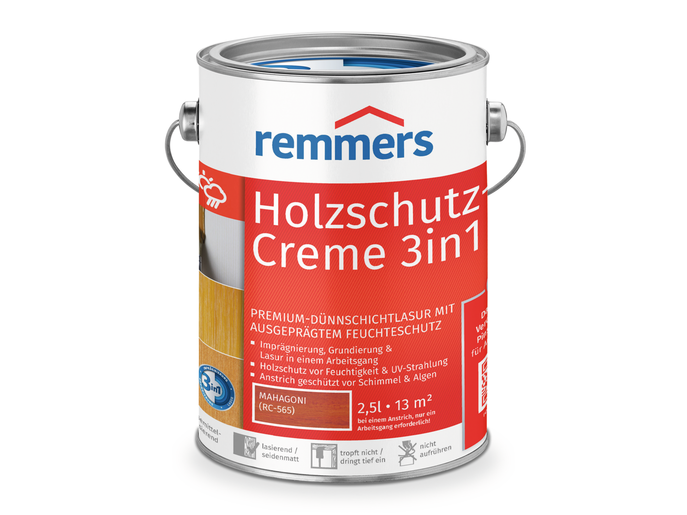 Remmers HOLZSCHUTZ-CREME MAHAGONI RC-565 2,50 LTR