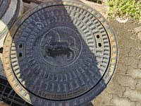 begehbare Schachtabdeckung rund für Schachtkonus / Schachtring Di 600 / 625 mm