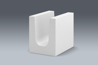 Kalksandstein U-Schalen, Schalung für Ringbalken, Ringanker, Stürze, Stützen und Schlitze