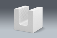 Kalksandstein U-Schalen, Schalung für Ringbalken, Ringanker, Stürze, Stützen und Schlitze