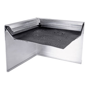 Alu Außenecke 90 Grad für Flachdachabschlussprofil 250/250 mm