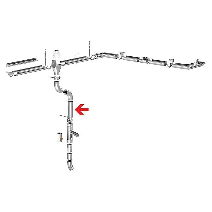 Fallrohr Aluminium
