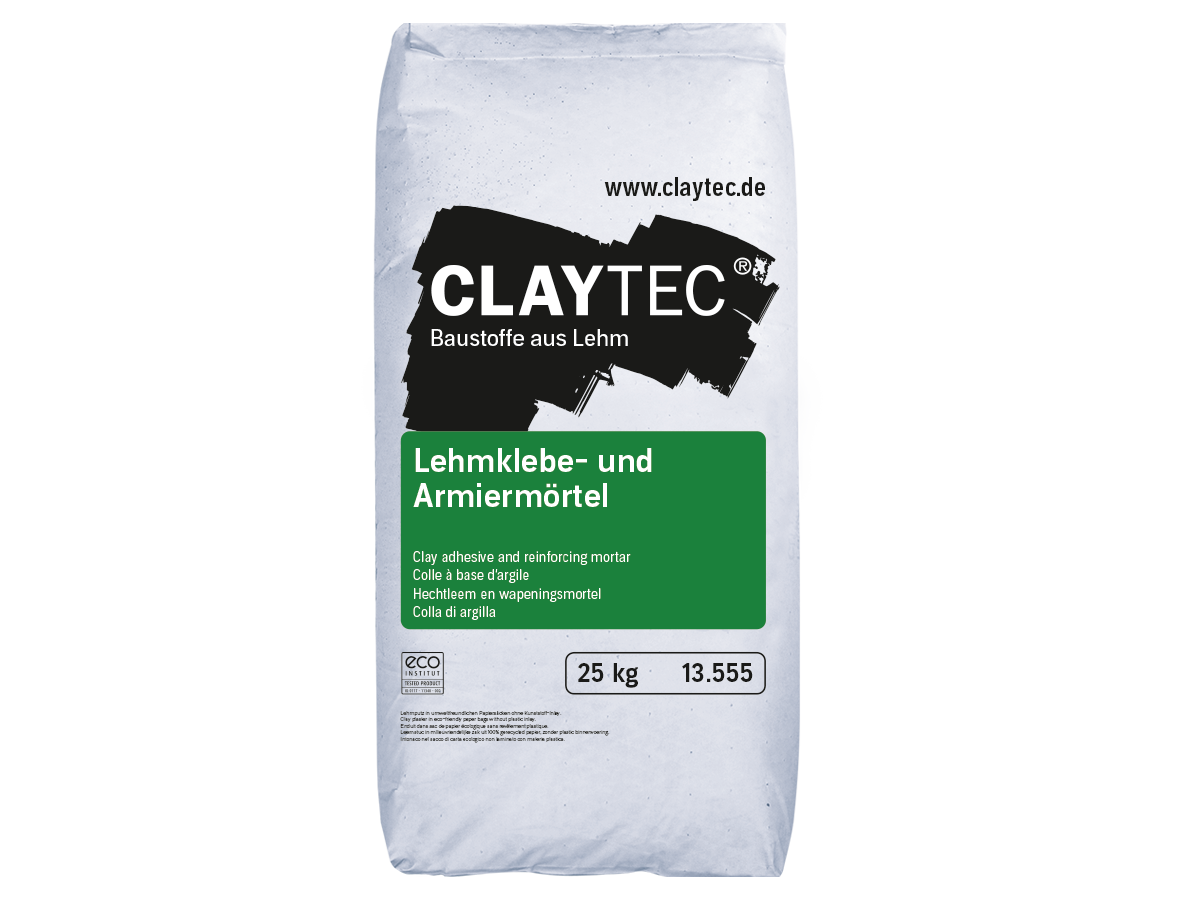 Claytec Lehmklebe - und Armiermörtel - 25 kg Sack