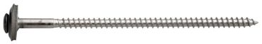Spenglerschraube 4,5 x 45, 15 mm, Edelstahl A2 / EPDM, RAL 7016 anthrazitgrau