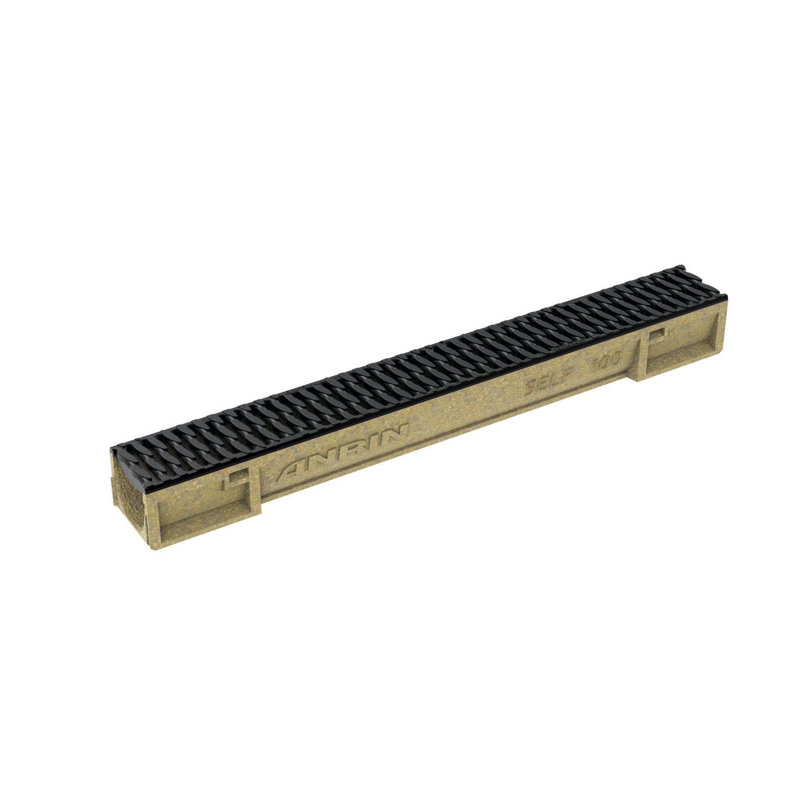 ANRIN SELF 100 SMART Rinne 1,0m mit Kunststoffrost Kl.B 100 x 12,2 x 9,6 cm