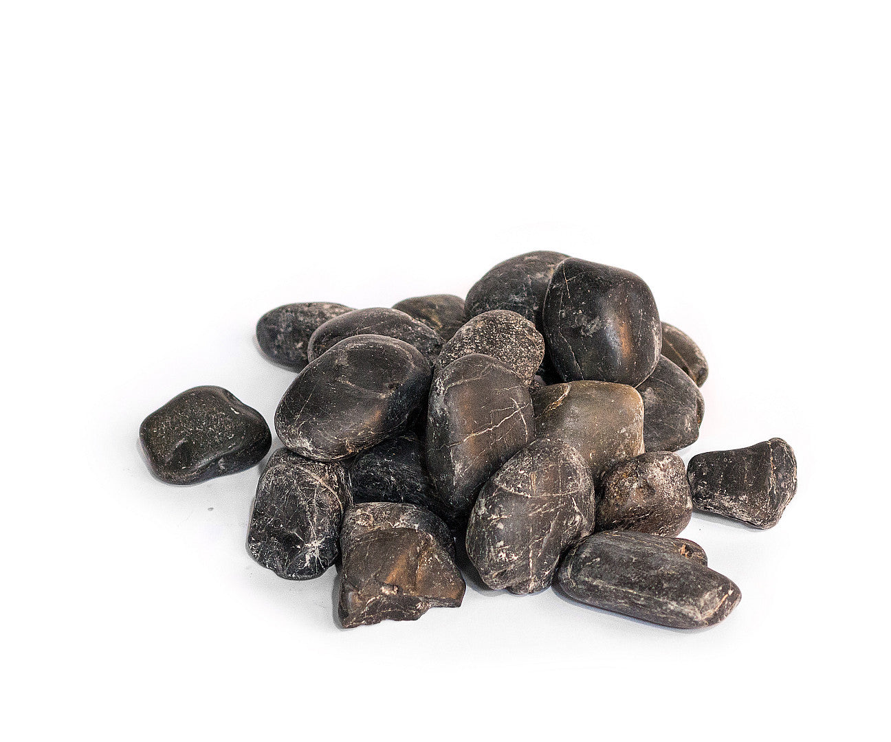 China pebbles schwarz 30-50mm 20kg-Sack