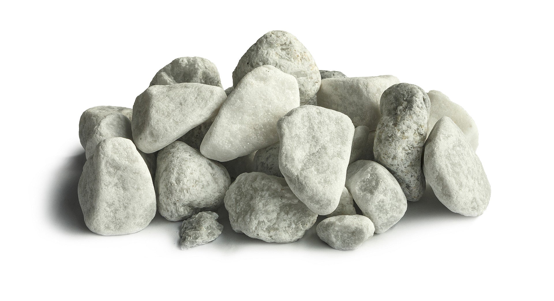 Zierkies Carrara, gerundelter Marmor á 500kg MiniBag