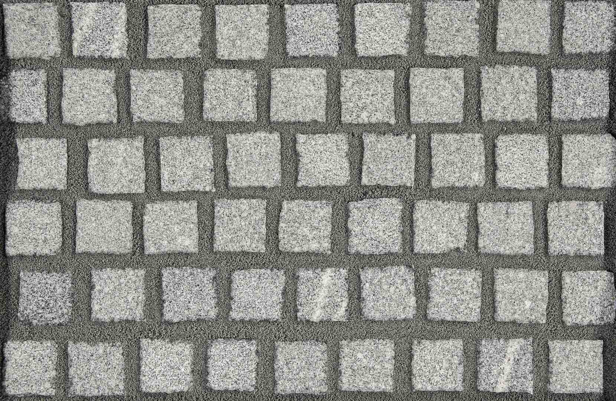 Granit grey 10x10x8cm Piazzo, in Holzkiste á 8,5 m² (720 Stück)