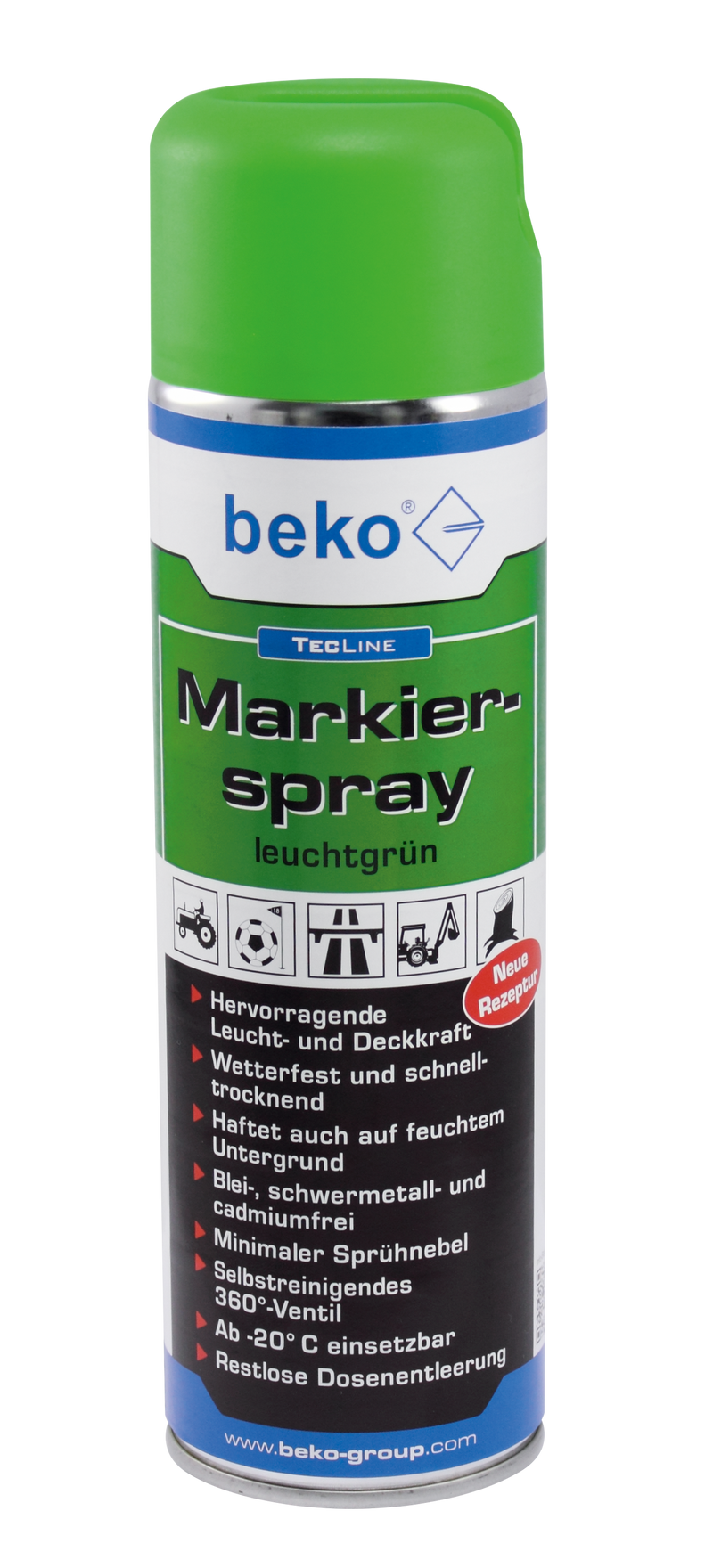 BEKO TECLINE MARKIERSPRAY 500 ML  LEUCHTGRÜN 2946500