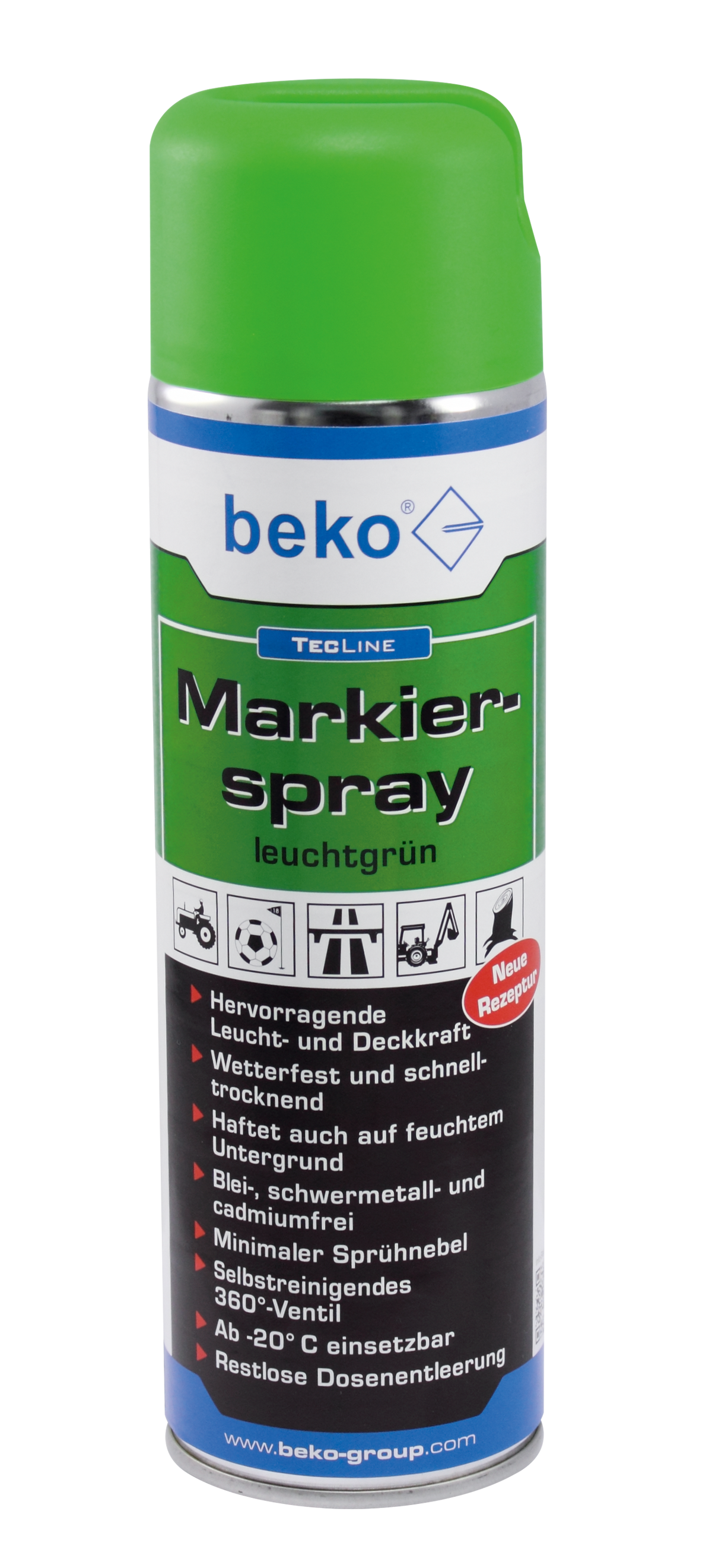 BEKO TECLINE MARKIERSPRAY 500 ML  LEUCHTGRÜN 2946500