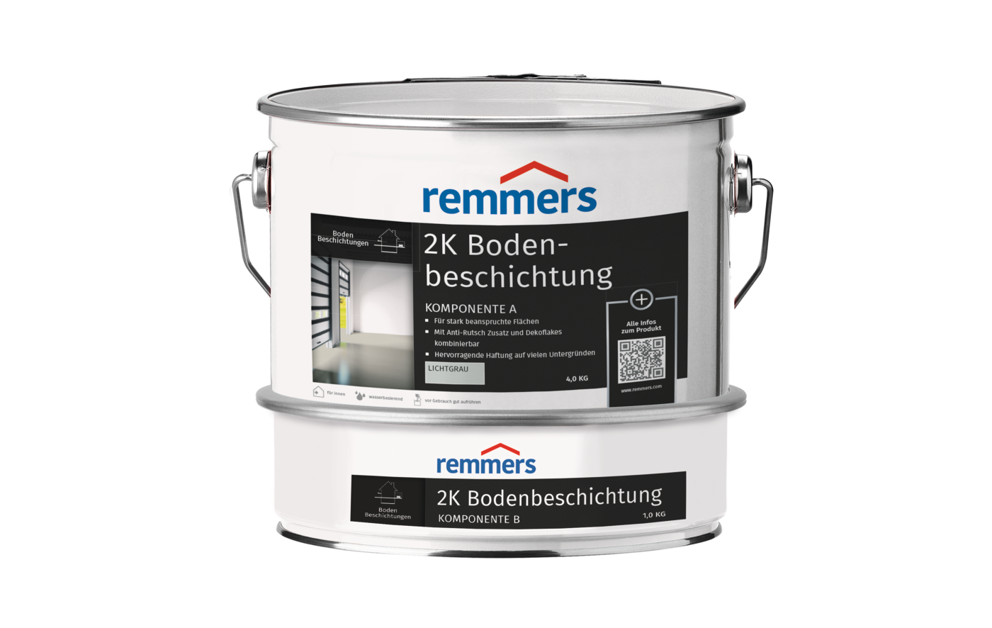 2K BODENBESCHICHTUNG LICHTGRAU 5 KG