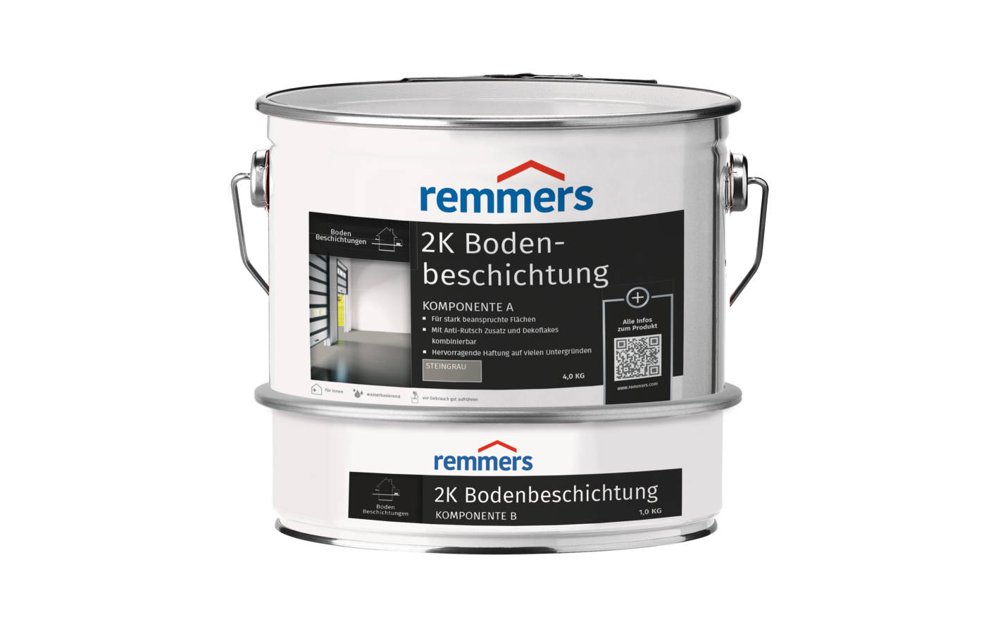 2K BODENBESCHICHTUNG STEINGRAU 5 KG