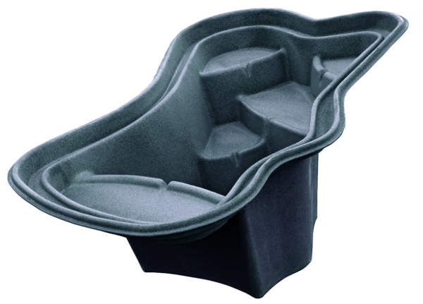 Oase Stonecor Teichschale Lake Constance basalt -1300L- 280x170 x 95cm