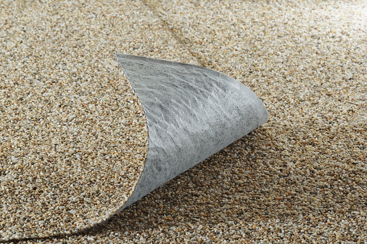 Steinfolie sand 0,4 x 25 m ( 25 m Rolle )  Abschnitt á 1 lfm