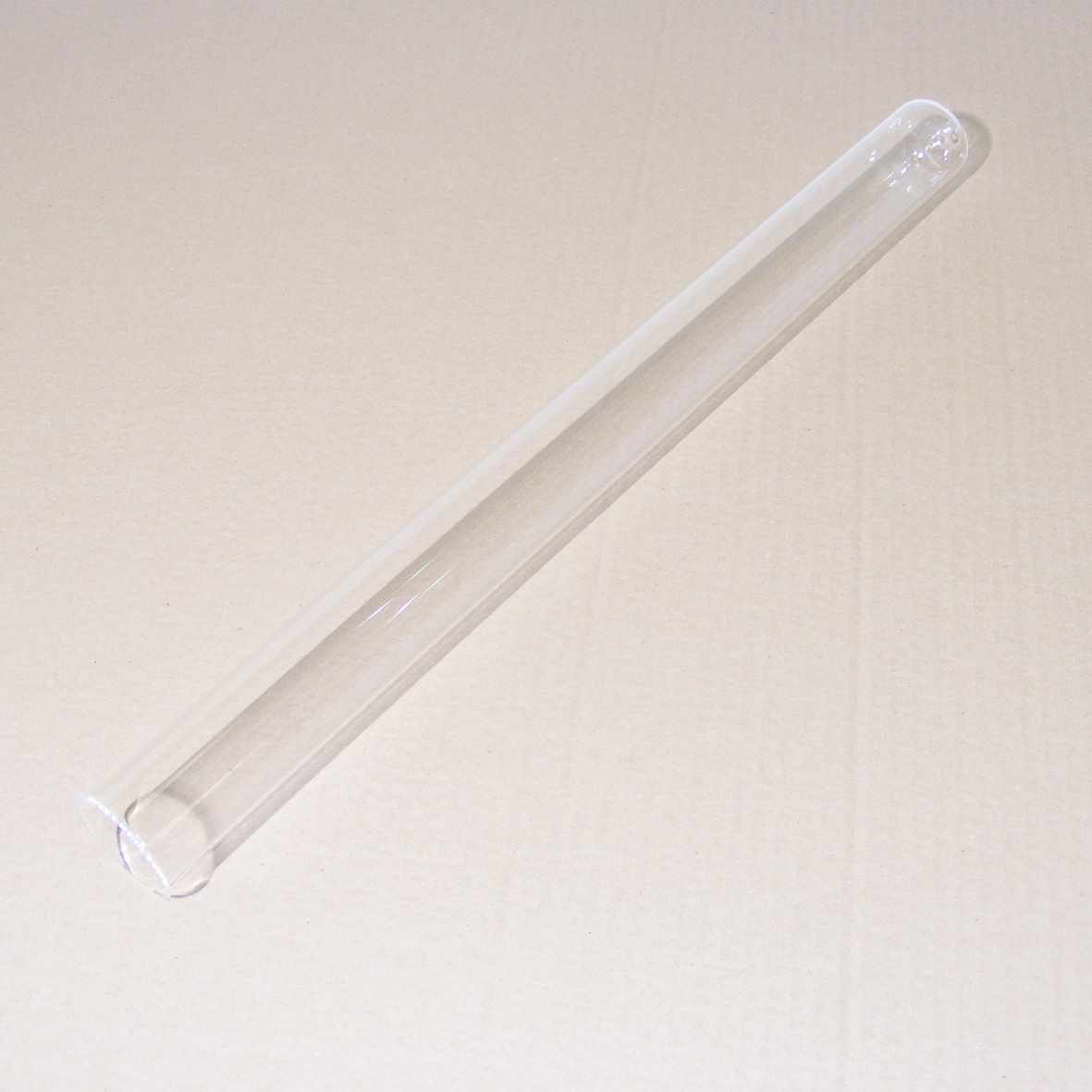 Quarzglas D44 x 518 mit Bördelrand