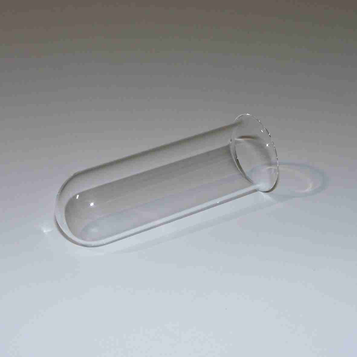Quarzglas D33 x 100,9 mit Bördelrand