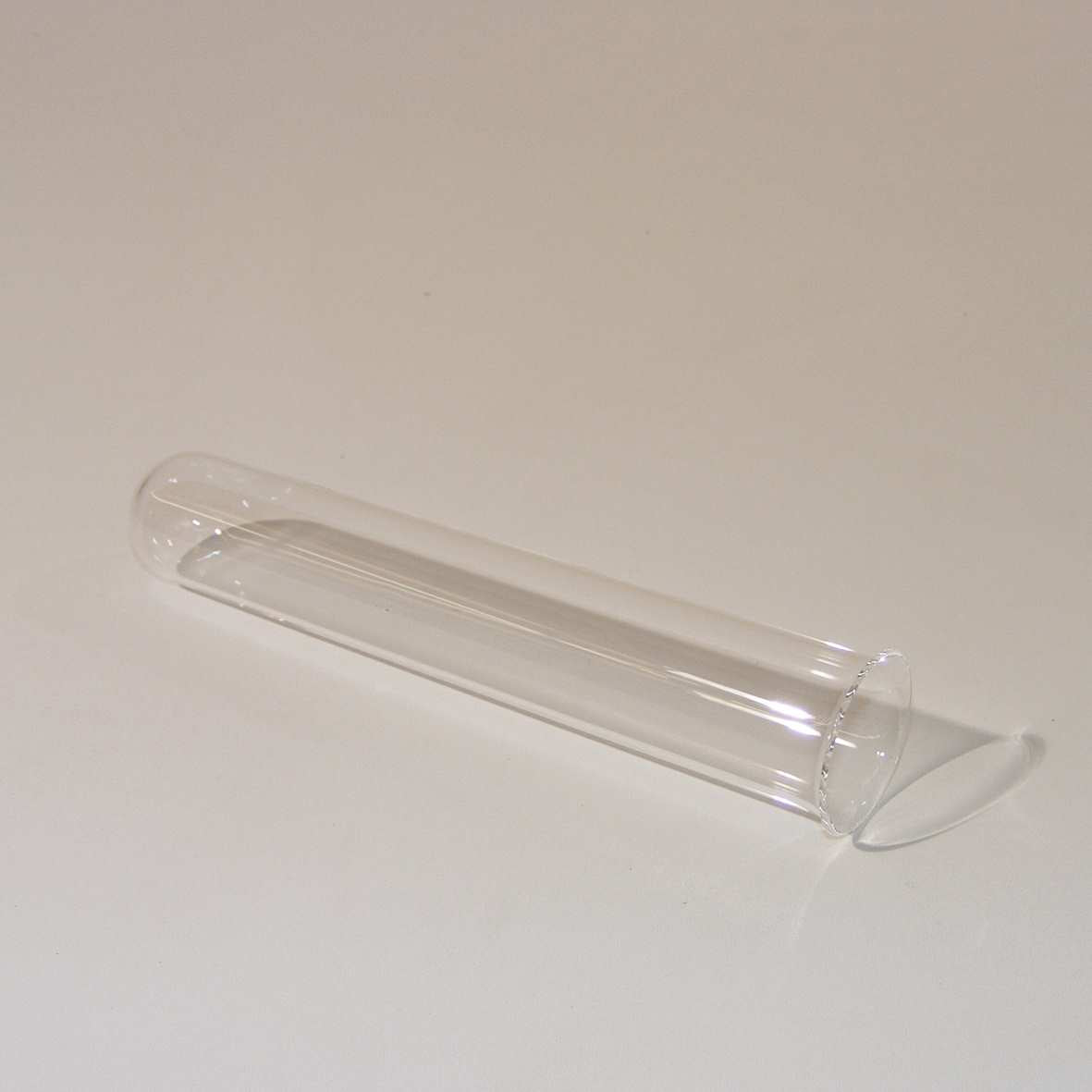 Quarzglas D33 x 200 mit Bördelrand