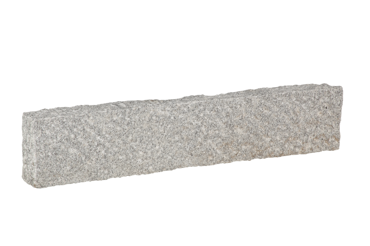 Stele Granit hellgrau 8x20x50cm Classic gespitzt