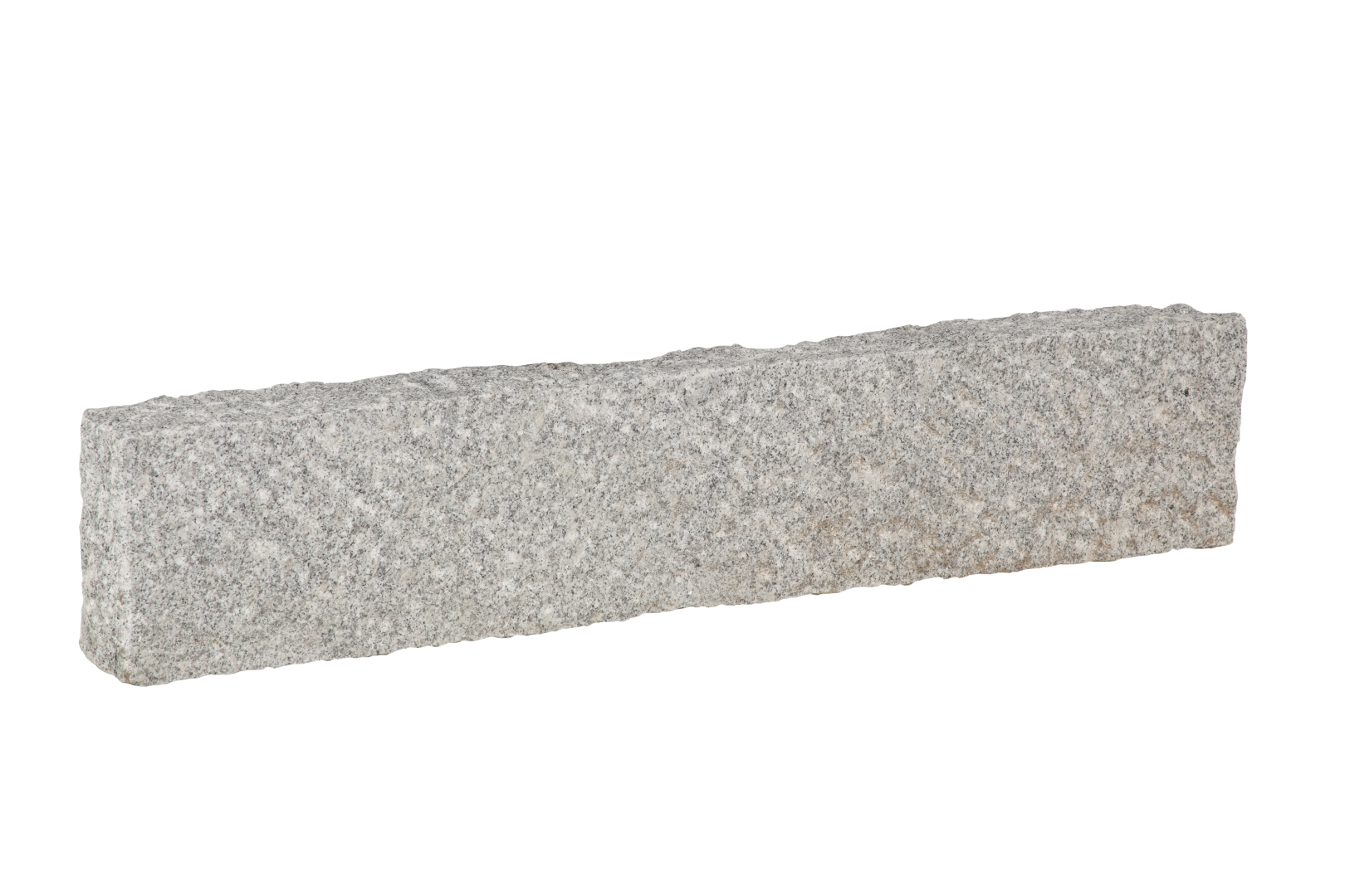 Granit Stele / Rasenbord 8cm breit, hellgrau Classic gespitzt