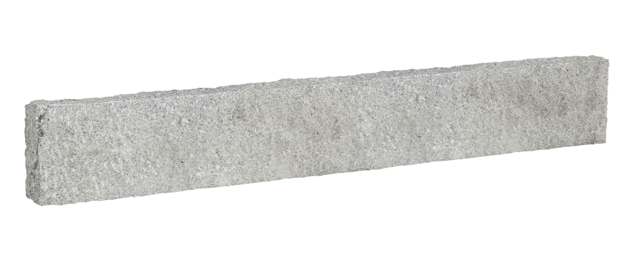 Stele Granit hellgrau 8x20x50cm Classic gespitzt