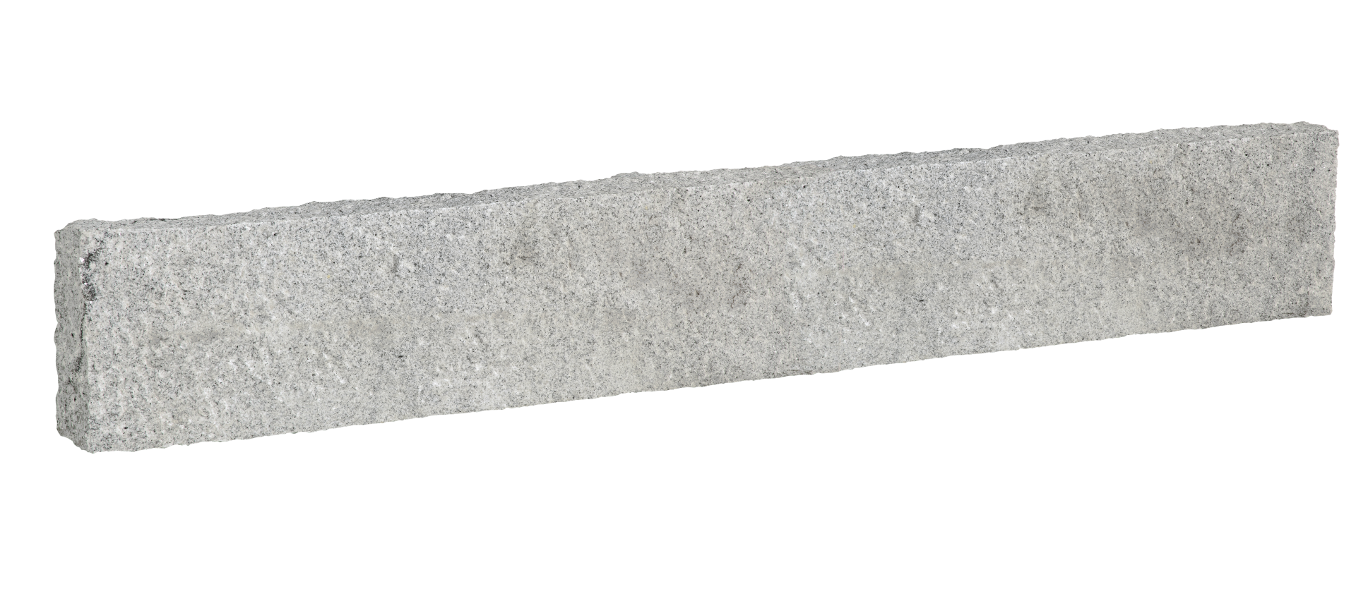 Granit Stele / Rasenbord 8cm breit, hellgrau Classic gespitzt