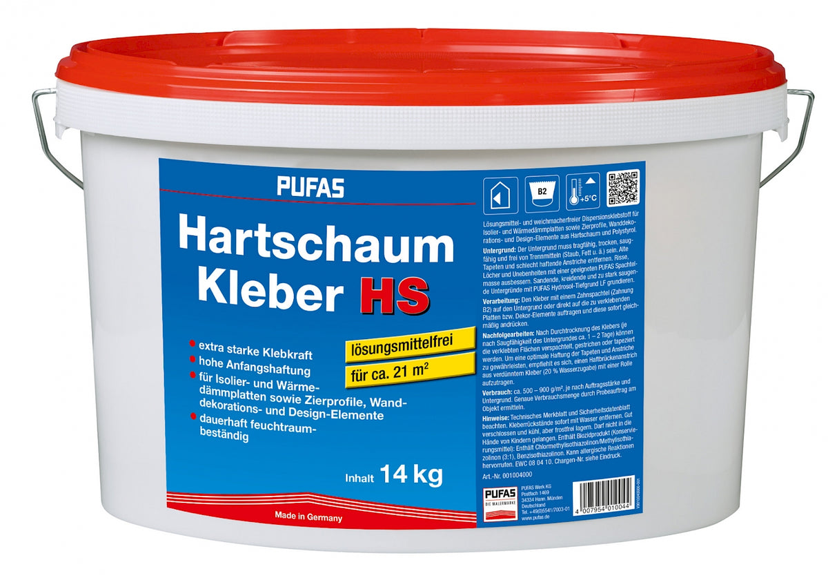 PUFAS Hartschaum-Kleber HS 14 kg