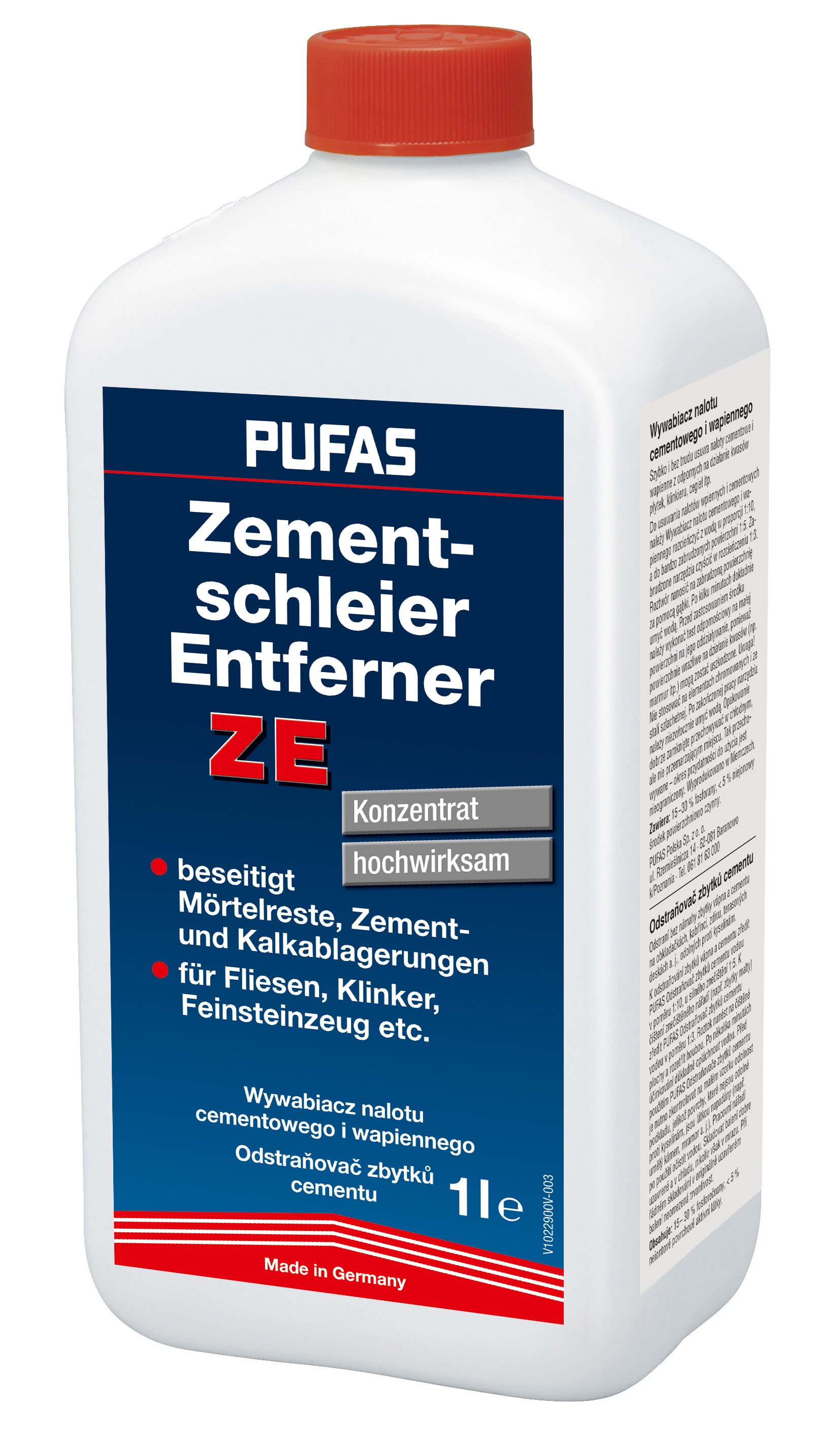 PUFAS Zementschleier-Entferner ZE  1 Liter