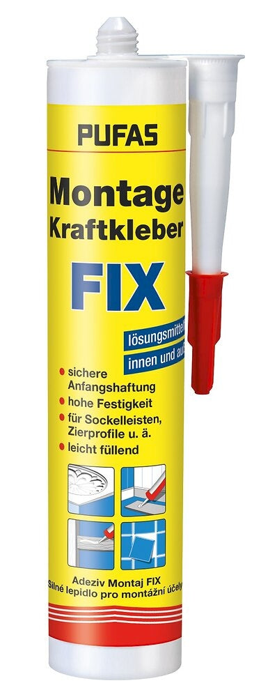 PUFAS Montage Kraftkleber FIX 280 ml / 12 Stück VPE