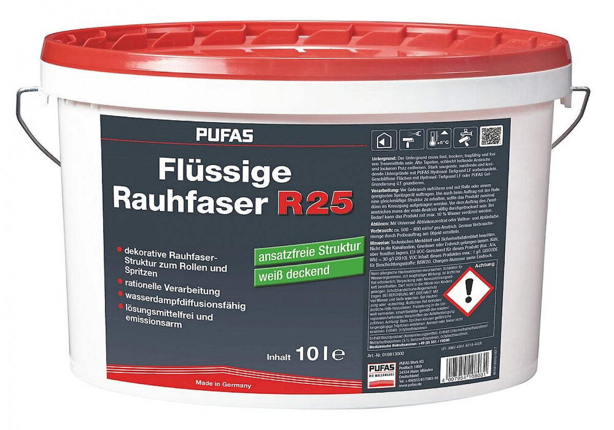 PUFAS Flüssige Rauhfaser R25 10 Liter