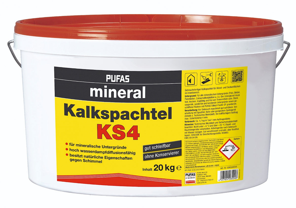 PUFAS Kalkspachtel KS4 mineral  20 kg