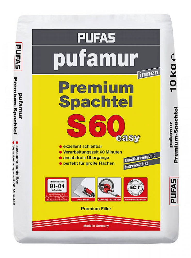 PUFAS pufamur Premium-Spachtel S60 easy 10 kg