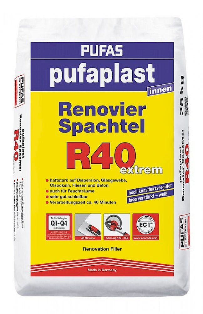 PUFAS pufaplast Renovier-Spachtel R40 extrem 25 kg
